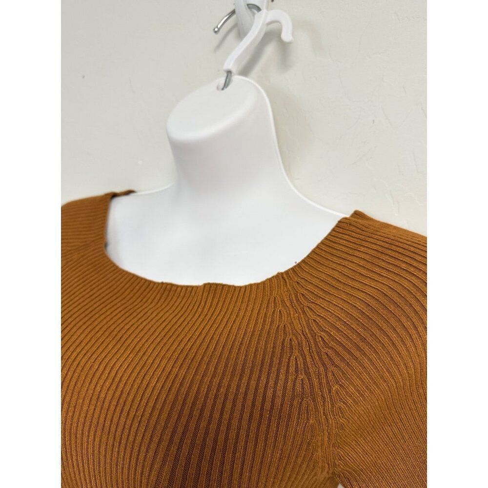 EUC Ett:Twa By Anthropologie L'Opera Off Shoulder Elbow Sleeve Sweater Size S - Picture 4 of 11